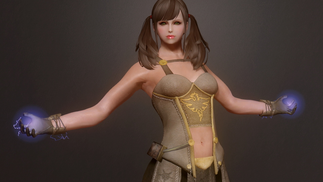 【skyrim】battledress Female Mage Robe Tre Maga