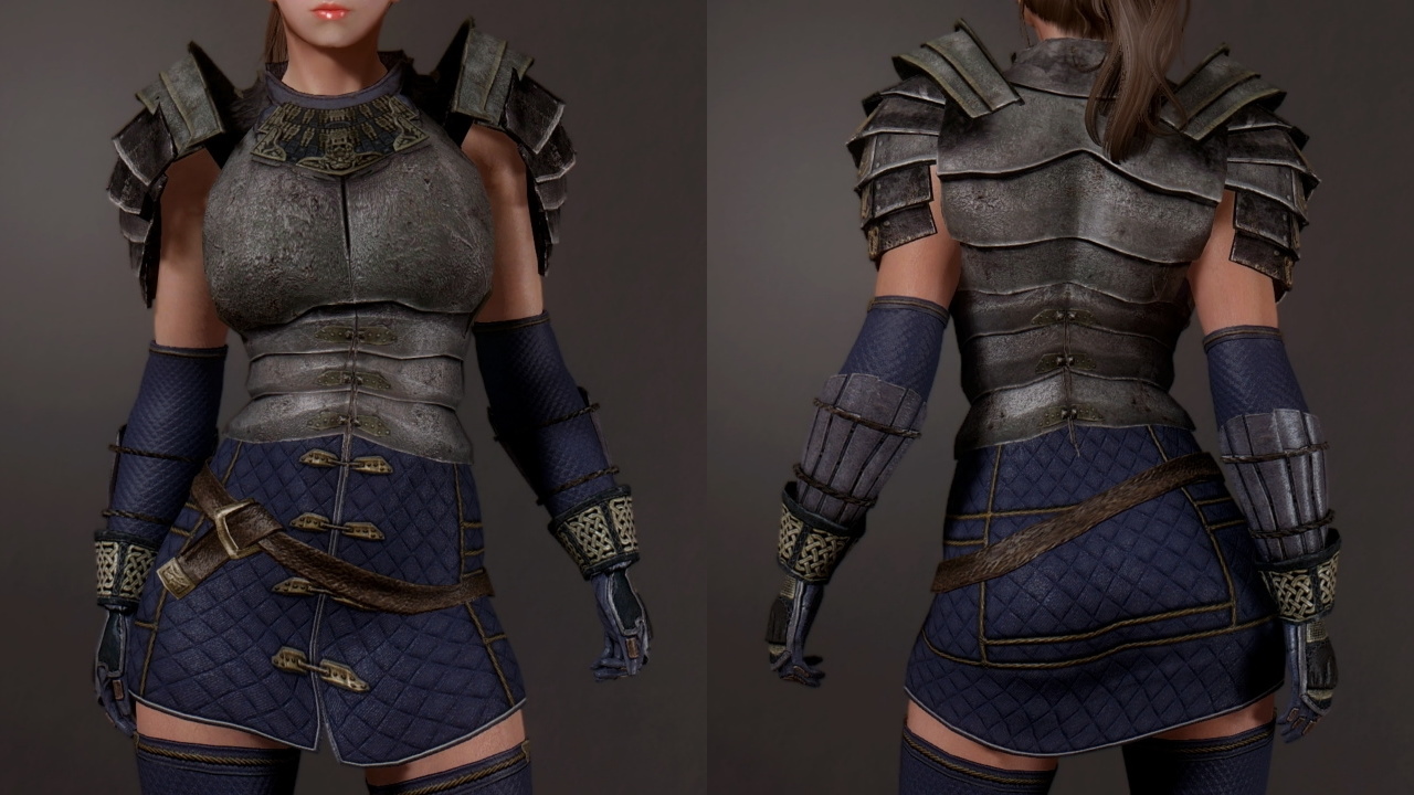 【skyrim Se】girls Heavy Armors Blades Tre Maga