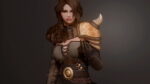 【Skyrim SE】DD – Sigrin Silver Fox armor by Vergi