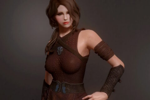 【Skyrim SE 】RB’s Sand Snake Armor and Weapon