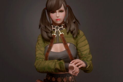 【Skyrim SE】[Ashtoreth] Tekky Cat Outfit