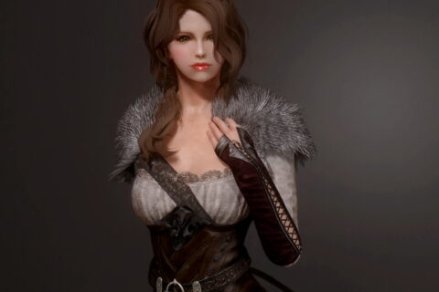 【Skyrim SE】Shadow Wardens Leather Armor Mashup