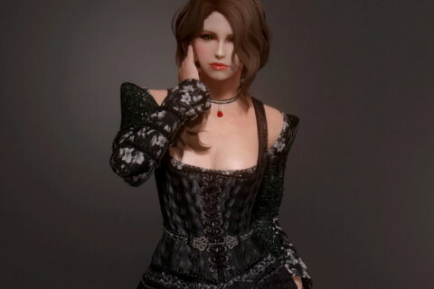 【Skyrim SE】LDD’s Gothic Helga Retexture