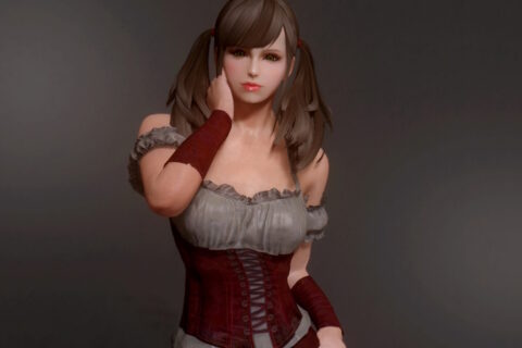 【Skyrim SE】Corseted Riding Outfit